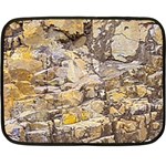 Rocky Texture Grunge Print Design Fleece Blanket (Mini) 35 x27  Blanket