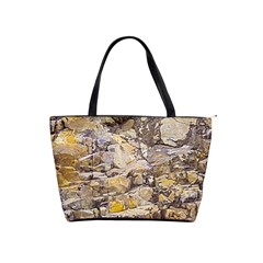 Rocky Texture Grunge Print Design Classic Shoulder Handbag by dflcprintsclothing