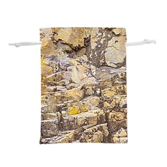 Rocky Texture Grunge Print Design Lightweight Drawstring Pouch (l) by dflcprintsclothing