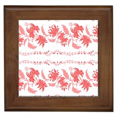 Folk Ornament Framed Tile by Eskimos