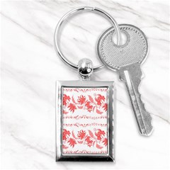 Folk Ornament Key Chain (rectangle) by Eskimos