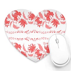 Folk Ornament Heart Mousepads by Eskimos