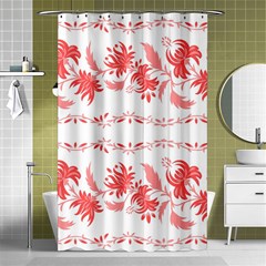 Folk Ornament Shower Curtain 48  X 72  (small) 