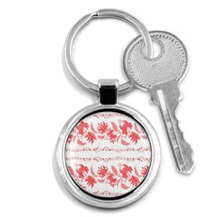 Folk Ornament Key Chain (round) by Eskimos