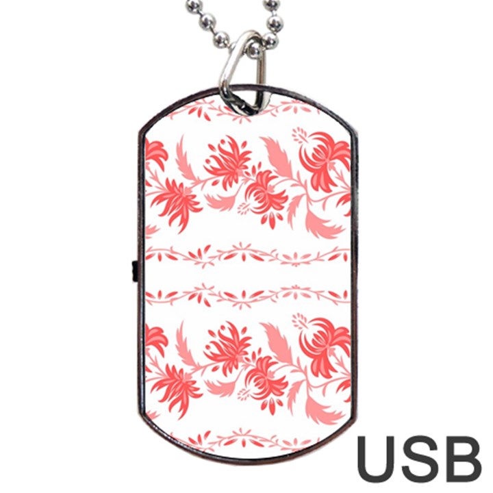 Folk ornament Dog Tag USB Flash (Two Sides)