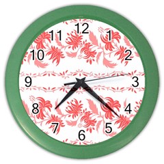 Folk Ornament Color Wall Clock by Eskimos