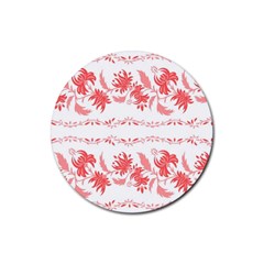 Folk Ornament Rubber Coaster (round)  by Eskimos