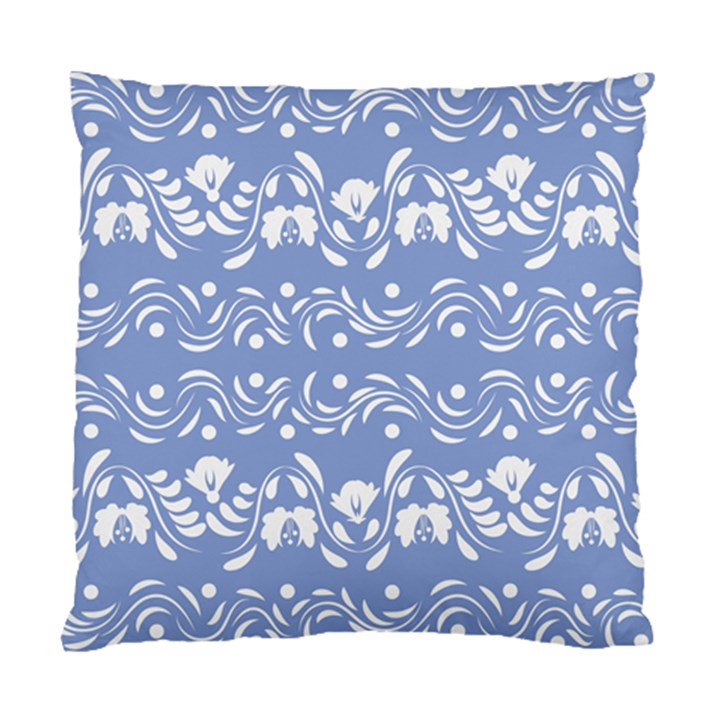 Blue white ornament Standard Cushion Case (One Side)