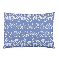 Blue White Ornament Pillow Case by Eskimos