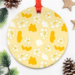 Abstract Daisy Ornament (round) by Eskimos