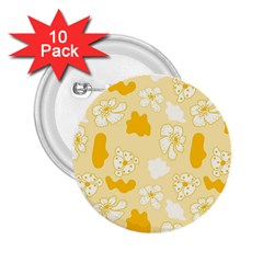 Abstract Daisy 2 25  Buttons (10 Pack)  by Eskimos