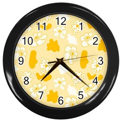 Abstract Daisy Wall Clock (black) by Eskimos