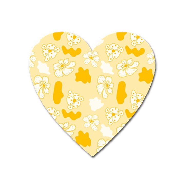 Abstract daisy Heart Magnet