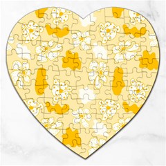 Abstract Daisy Jigsaw Puzzle (heart) by Eskimos