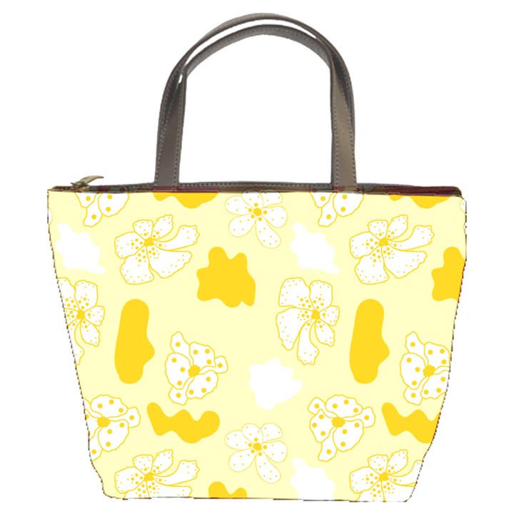 Abstract daisy Bucket Bag