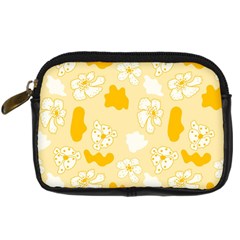 Abstract Daisy Digital Camera Leather Case by Eskimos