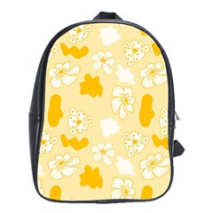 Abstract Daisy School Bag (large) by Eskimos