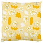 Abstract daisy Large Cushion Case (One Side) Front