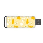 Abstract daisy Portable USB Flash (One Side) Front