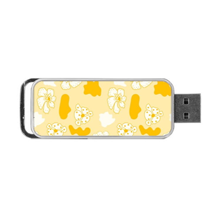 Abstract daisy Portable USB Flash (One Side)