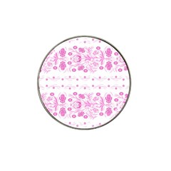 Pink Flowers Hat Clip Ball Marker (10 Pack) by Eskimos