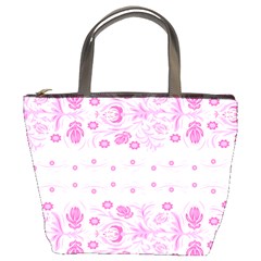 Pink Flowers Bucket Bag by Eskimos