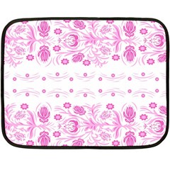 Pink Flowers Fleece Blanket (mini) by Eskimos