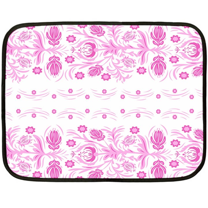 Pink flowers Double Sided Fleece Blanket (Mini) 