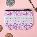 Pink flowers Mini Coin Purse Back