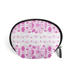 Pink Flowers Accessory Pouch (small) by Eskimos