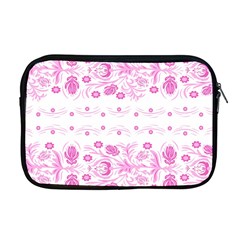 Pink Flowers Apple Macbook Pro 17  Zipper Case by Eskimos