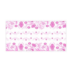 Pink Flowers Yoga Headband by Eskimos