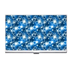 Star Hexagon Deep Blue Light Business Card Holder