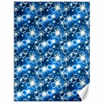 Star Hexagon Deep Blue Light Canvas 36  x 48  35.26 x46.15  Canvas - 1