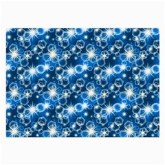 Star Hexagon Deep Blue Light Large Glasses Cloth by Dutashop