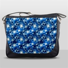 Star Hexagon Deep Blue Light Messenger Bag by Dutashop