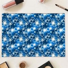 Star Hexagon Deep Blue Light Cosmetic Bag (xxl) by Dutashop