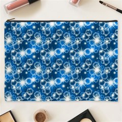 Star Hexagon Deep Blue Light Cosmetic Bag (xxxl) by Dutashop