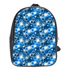 Star Hexagon Deep Blue Light School Bag (xl) by Dutashop