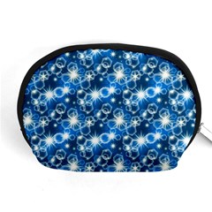 Star Hexagon Deep Blue Light Accessory Pouch (medium) by Dutashop