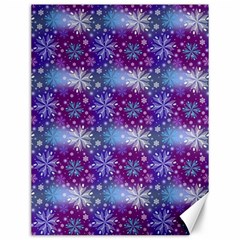 Snow Blue Purple Tulip Canvas 12  X 16  by Dutashop