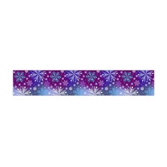 Snow Blue Purple Tulip Flano Scarf (mini) by Dutashop