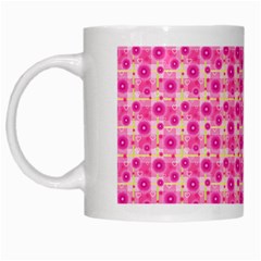 Heart Pink White Mugs by Dutashop