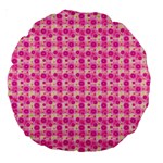 Heart Pink Large 18  Premium Round Cushions Front