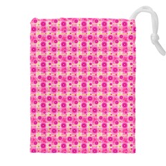 Heart Pink Drawstring Pouch (5xl)