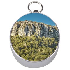 Arequita National Park, Lavalleja, Uruguay Silver Compasses by dflcprintsclothing