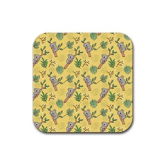 Kuala Bears Rubber Coaster (square)  by designsbymallika