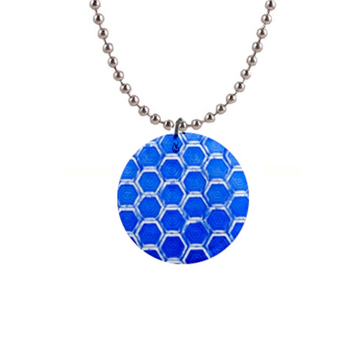 Hexagon Windows 1  Button Necklace