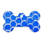 Hexagon Windows Dog Tag Bone (Two Sides) Front