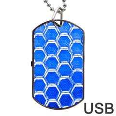 Hexagon Windows Dog Tag Usb Flash (two Sides)